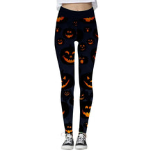 Load image into Gallery viewer, Women&#39;s Halloween High Waist Yoga Leggings, Halloween yoga pants, yoga pants, Scary leggings
