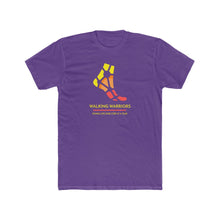 Load image into Gallery viewer, WALKING WARRIORS: Men&#39;s Cotton Crew Tee: Yellow/Red
