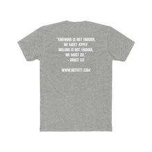 Load image into Gallery viewer, Men&#39;s Cotton Crew Tee: Kettlebell King Collection w/ Bruce Lee quote
