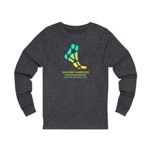 Load image into Gallery viewer, WALKING WARRIORS: Unisex Jersey Long Sleeve: Teal/Yellow (2 colors)
