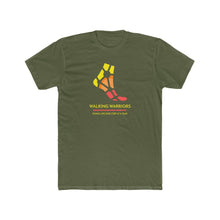 Load image into Gallery viewer, WALKING WARRIORS: Men&#39;s Cotton Crew Tee: Yellow/Red
