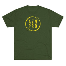 Load image into Gallery viewer, AZN PRD Super Soft Tri-Blend Tee with Yellow Logo
