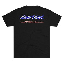 Load image into Gallery viewer, AZN PRD Super Soft Tri-Blend Tee: Asian Pride w/ website on back (5 Colors)
