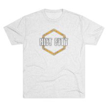 Load image into Gallery viewer, HIIT FITT Tri-Blend Tee with Yellow Hex Logo (7 Colors)
