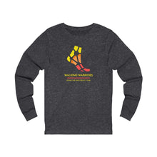 Load image into Gallery viewer, WALKING WARRIORS: Unisex Jersey Long Sleeve: Yellow/Red (2 colors)
