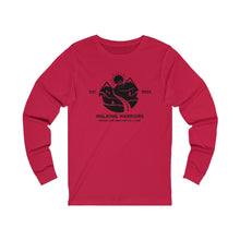 Load image into Gallery viewer, WALKING WARRIORS: Unisex Jersey Long Sleeve: Black Mountains (3 colors)
