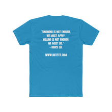 Load image into Gallery viewer, Men&#39;s Cotton Crew Tee: Kettlebell King Collection w/ Bruce Lee quote
