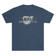 Load image into Gallery viewer, SARINADE: Black &amp; Silver Unisex Tri-Blend Tee (6 colors)
