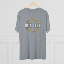 Load image into Gallery viewer, HIIT FITT Tri-Blend Tee with Yellow Hex Logo (7 Colors)
