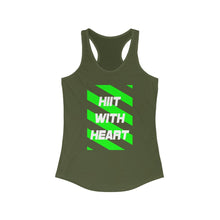 Load image into Gallery viewer, HIIT FITT Women&#39;s Racerback Tank: HIIT WITH HEART (7 Colors)
