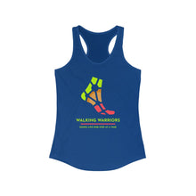 Load image into Gallery viewer, WALKING WARRIORS: Duo-Blend Racerback Tank: Green/Red (4 colors)
