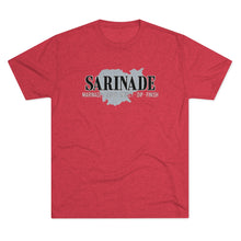 Load image into Gallery viewer, SARINADE: Black &amp; Silver Unisex Tri-Blend Tee (6 colors)
