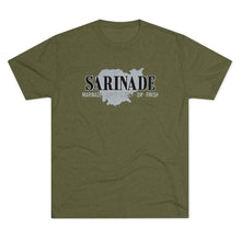 Load image into Gallery viewer, SARINADE: Black &amp; Silver Unisex Tri-Blend Tee (6 colors)
