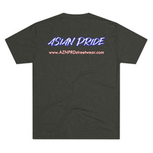 Load image into Gallery viewer, AZN PRD Super Soft Tri-Blend Tee: Asian Pride w/ website on back (5 Colors)
