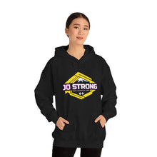 Load image into Gallery viewer, JO STRONG HOODIE: Iron Sharpens Iron (front and back designs)
