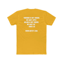 Load image into Gallery viewer, Men&#39;s Cotton Crew Tee: Kettlebell King Collection w/ Bruce Lee quote

