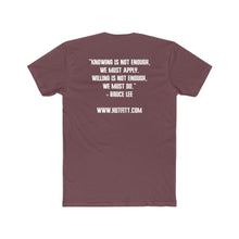 Load image into Gallery viewer, Men&#39;s Cotton Crew Tee: Kettlebell King Collection w/ Bruce Lee quote
