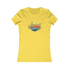 Load image into Gallery viewer, Taste of AAPI Sun and Flowers: Women&#39;s Bella &amp; Canvas 100% Airlume Slim Fit Tee (Sizes S to 2XL)
