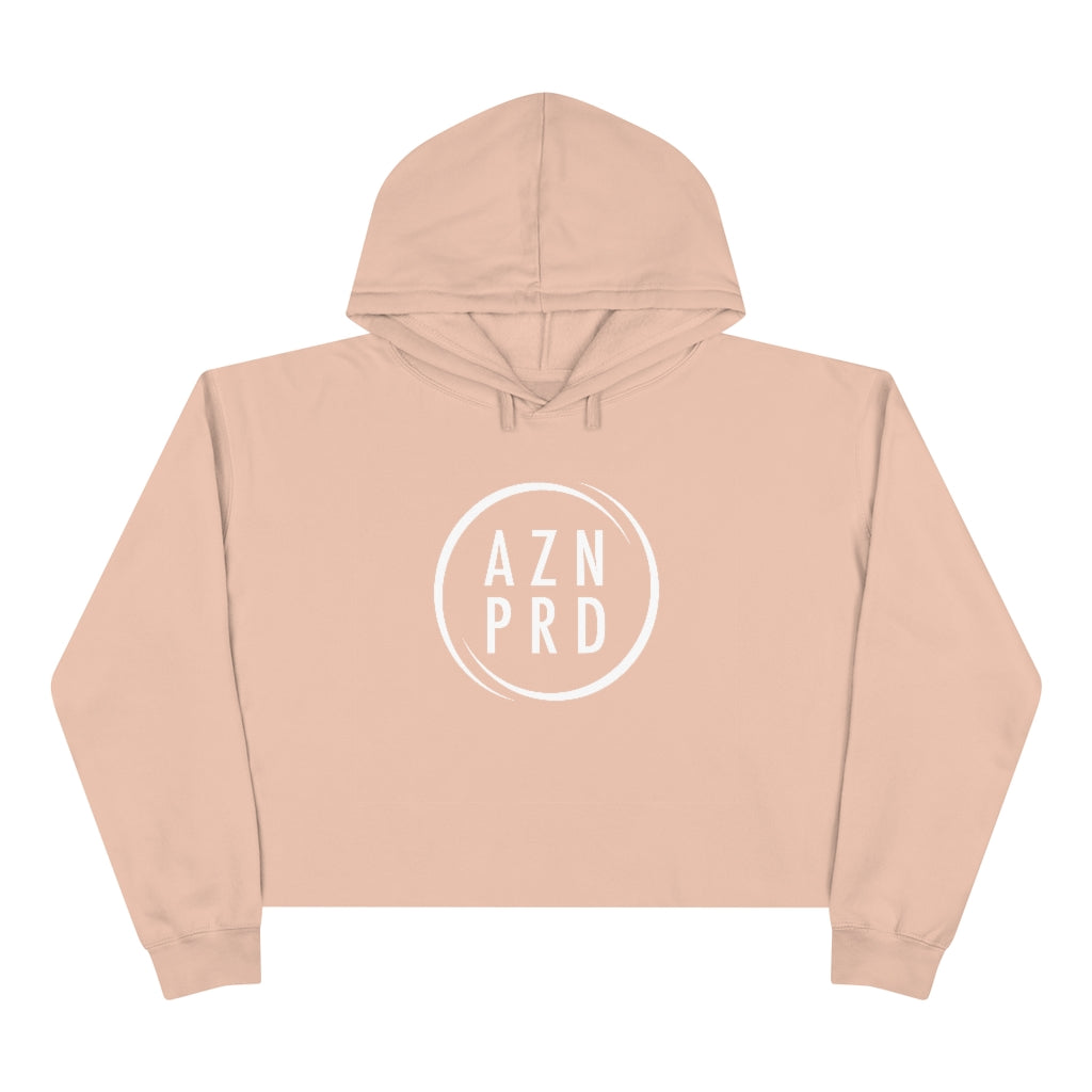AZN PRD Cropped Hoodie with White Logo
