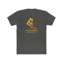Load image into Gallery viewer, WALKING WARRIORS: Men&#39;s Cotton Crew Tee: Yellow/Red
