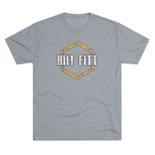 Load image into Gallery viewer, HIIT FITT Tri-Blend Tee with Yellow Hex Logo (7 Colors)

