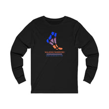 Load image into Gallery viewer, WALKING WARRIORS: Unisex Jersey Long Sleeve: Blue/Orange (2 colors)
