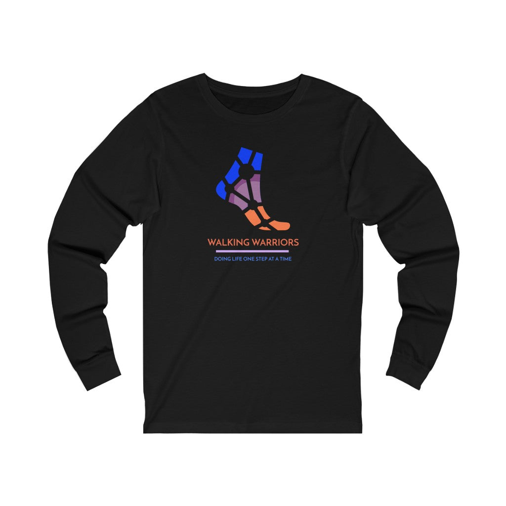 WALKING WARRIORS: Unisex Jersey Long Sleeve: Blue/Orange (2 colors)