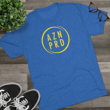 Load image into Gallery viewer, AZN PRD Super Soft Tri-Blend Tee with Yellow Logo
