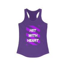 Load image into Gallery viewer, HIIT FITT Women&#39;s Racerback Tank: HIIT WITH HEART (7 Colors)
