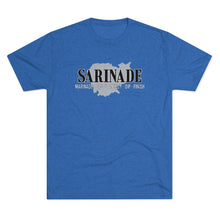 Load image into Gallery viewer, SARINADE: Black &amp; Silver Unisex Tri-Blend Tee (6 colors)

