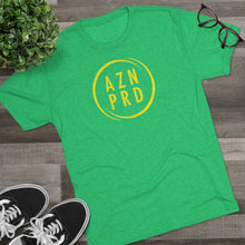 Load image into Gallery viewer, AZN PRD Super Soft Tri-Blend Tee with Yellow Logo
