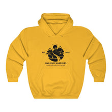 Load image into Gallery viewer, WALKING WARRIORS: Unisex Heavy Blend™ Hoodie: Black Mountains (12 colors)

