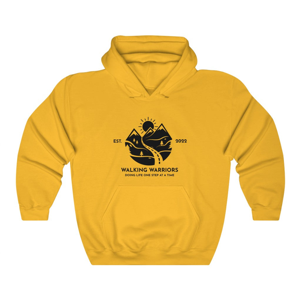 WALKING WARRIORS: Unisex Heavy Blend™ Hoodie: Black Mountains (12 colors)