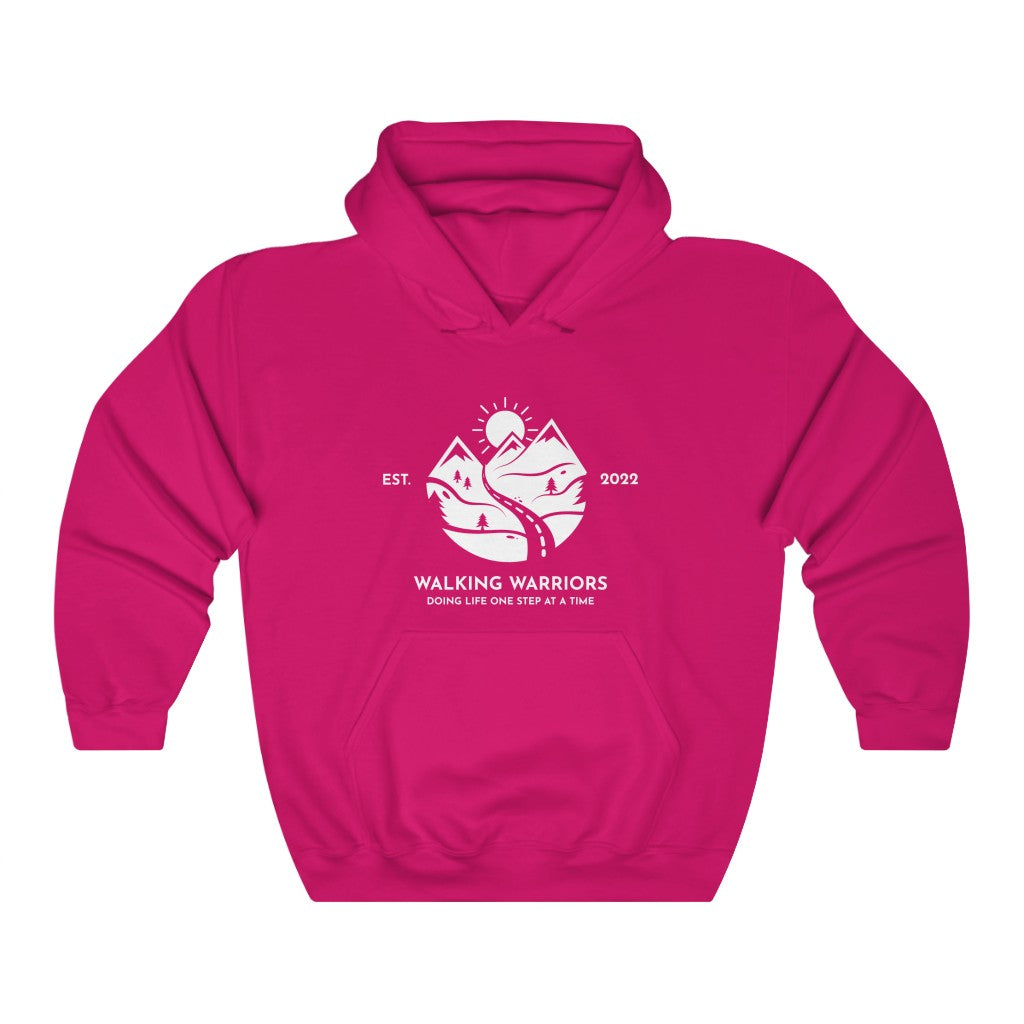 WALKING WARRIORS: Unisex Heavy Blend™ Hoodie: White Mountains (8 colors)