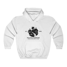 Load image into Gallery viewer, WALKING WARRIORS: Unisex Heavy Blend™ Hoodie: Black Mountains (12 colors)
