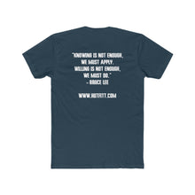 Load image into Gallery viewer, Men&#39;s Cotton Crew Tee: Kettlebell King Collection w/ Bruce Lee quote
