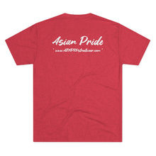 Load image into Gallery viewer, AZN PRD Super Soft Tri-Blend Tee: Asian Pride w/ website on back (5 Colors)
