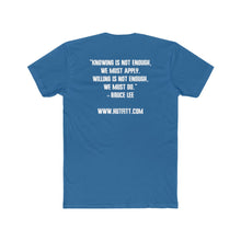 Load image into Gallery viewer, Men&#39;s Cotton Crew Tee: Kettlebell King Collection w/ Bruce Lee quote

