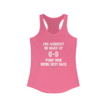 Load image into Gallery viewer, HIIT FITT Women&#39;s Racerback Tank: &quot;PRE WORKOUT NO MAKE-UP&quot;
