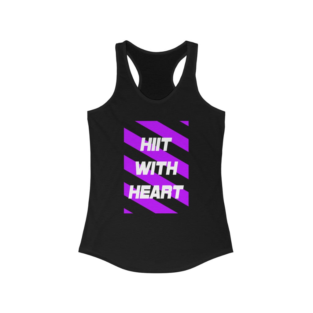 HIIT FITT Women's Racerback Tank: HIIT WITH HEART (7 Colors)
