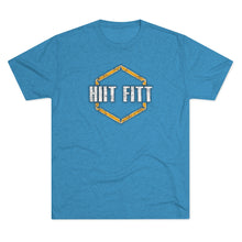 Load image into Gallery viewer, HIIT FITT Tri-Blend Tee with Yellow Hex Logo (7 Colors)
