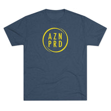 Load image into Gallery viewer, AZN PRD Super Soft Tri-Blend Tee with Yellow Logo
