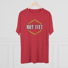 Load image into Gallery viewer, HIIT FITT Tri-Blend Tee with Yellow Hex Logo (7 Colors)
