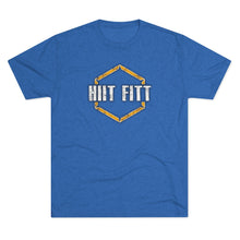 Load image into Gallery viewer, HIIT FITT Tri-Blend Tee with Yellow Hex Logo (7 Colors)
