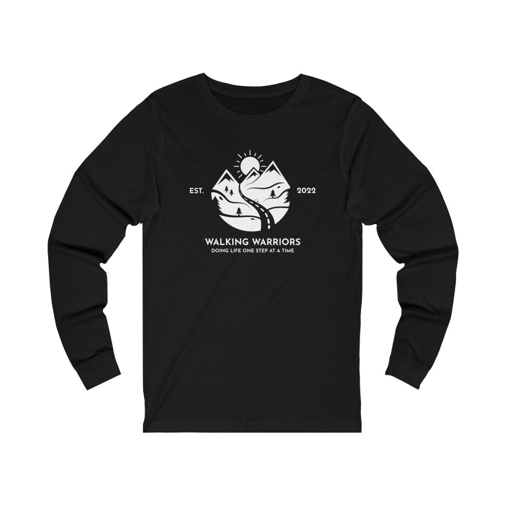 WALKING WARRIORS: Unisex Jersey Long Sleeve: White Mountains (2 colors)