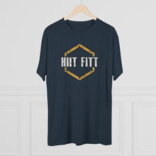 Load image into Gallery viewer, HIIT FITT Tri-Blend Tee with Yellow Hex Logo (7 Colors)

