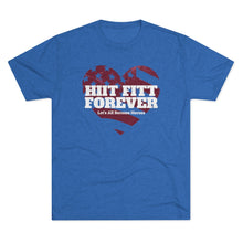Load image into Gallery viewer, Limited Edition 4th of July HIIT FITT FOREVER Soft Tri-Blend Tee: Blue
