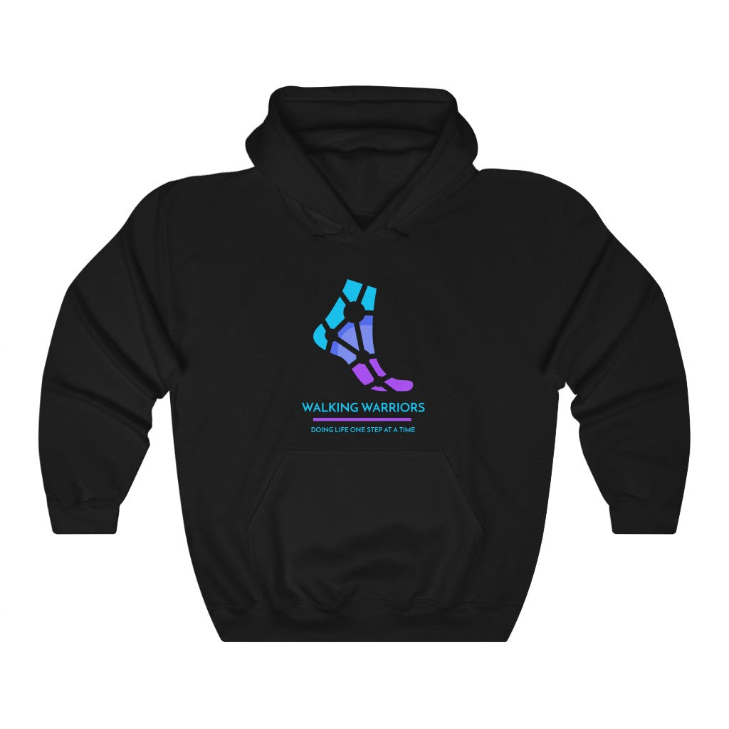 WALKING WARRIORS: Unisex Heavy Blend™ Hoodie: Blue/Purple