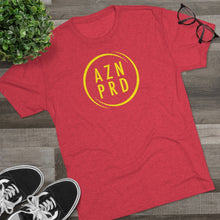 Load image into Gallery viewer, AZN PRD Super Soft Tri-Blend Tee with Yellow Logo

