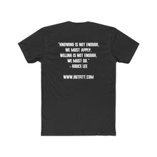 Load image into Gallery viewer, Men&#39;s Cotton Crew Tee: Kettlebell King Collection w/ Bruce Lee quote
